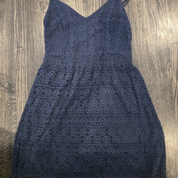 Abercrombie & Fitch Dresses & Skirts - Abercrombie & Fitch Navy Lace Mini Dress